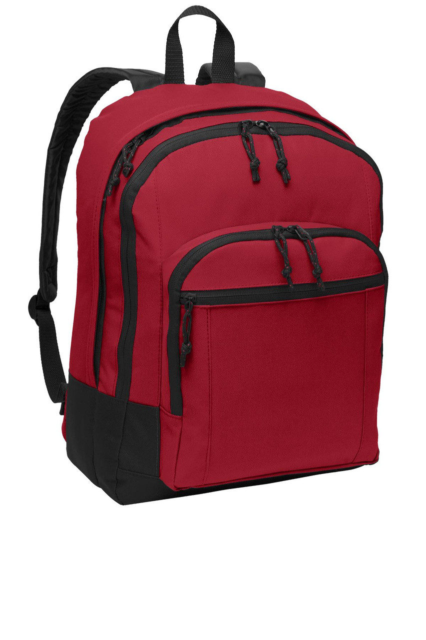 Port Authority® Basic Backpack. BG204 Red