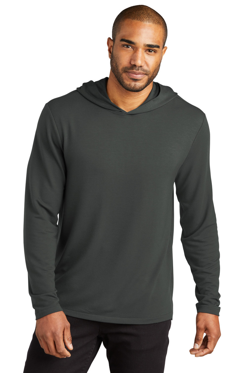 Port Authority® Microterry Pullover Hoodie K826 Charcoal