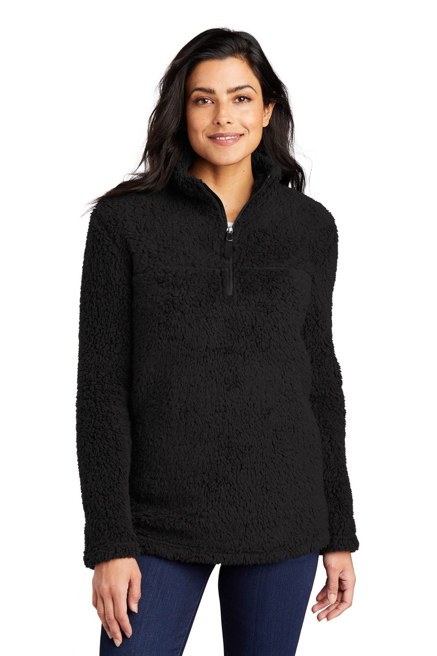 Port Authority ®  Ladies Cozy 1/4-Zip Fleece L130 Black