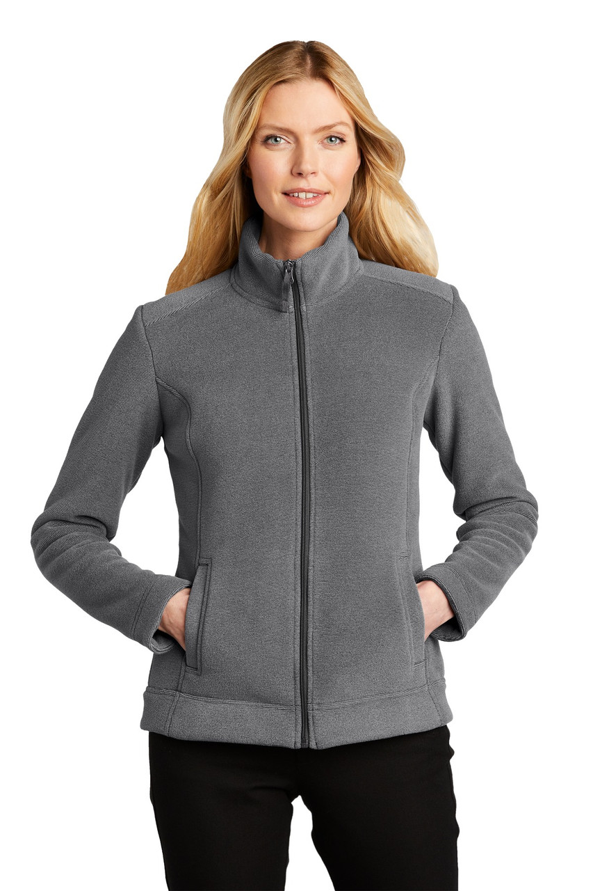Port Authority ® Ladies Ultra Warm Brushed Fleece Jacket. L211 Gusty Grey/ Sterling Grey