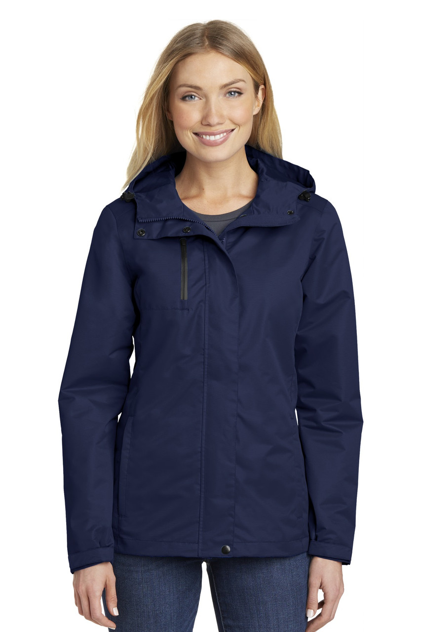 Port Authority® Ladies All-Conditions Jacket. L331 True Navy