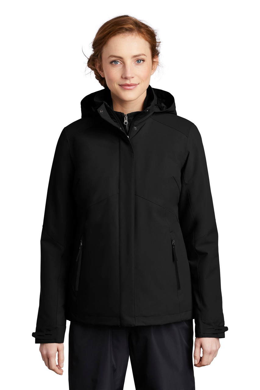 Port Authority ® Ladies Insulated Waterproof Tech Jacket L405 Deep Black