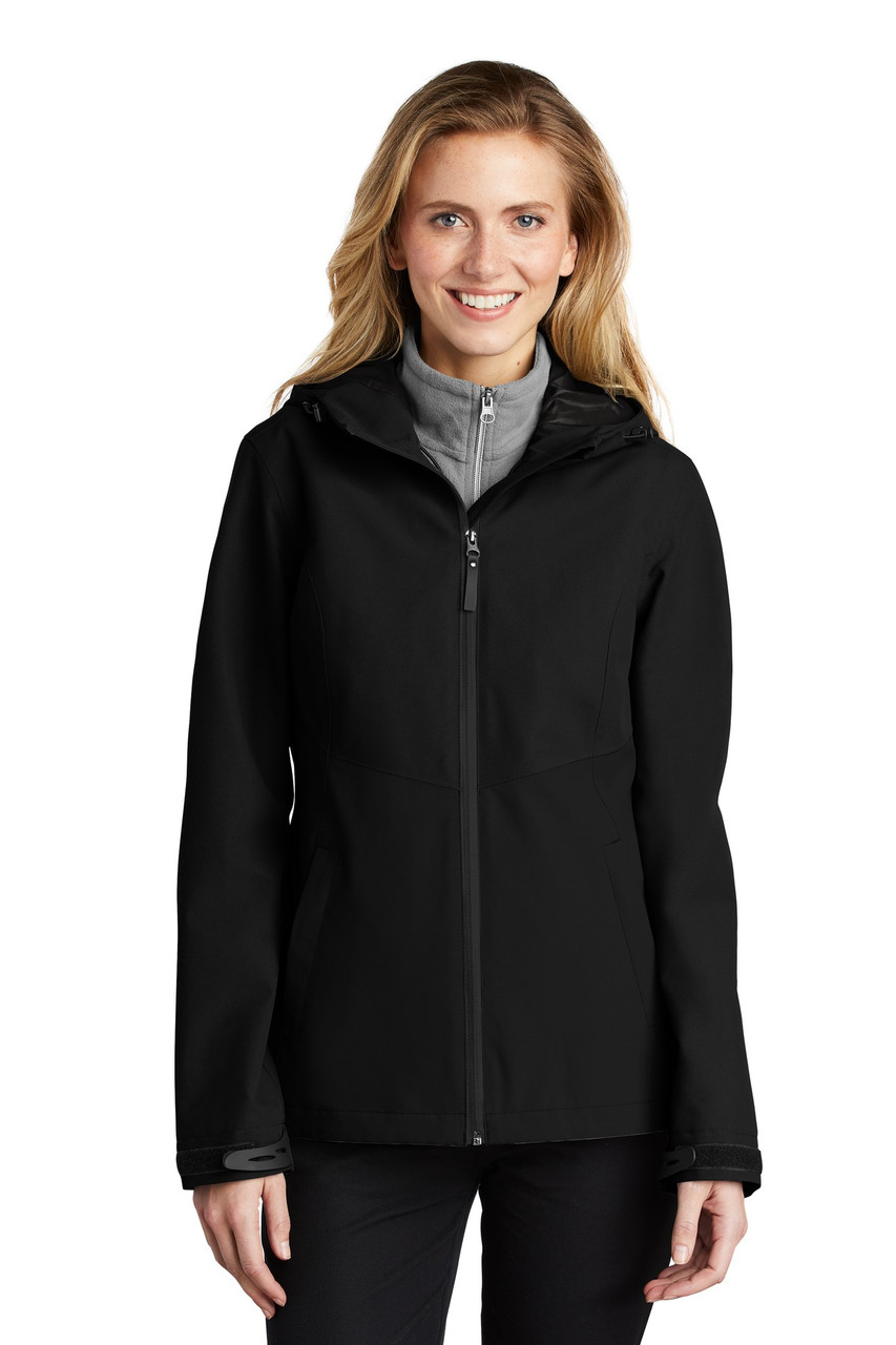 Port Authority ® Ladies Tech Rain Jacket L406 Deep Black