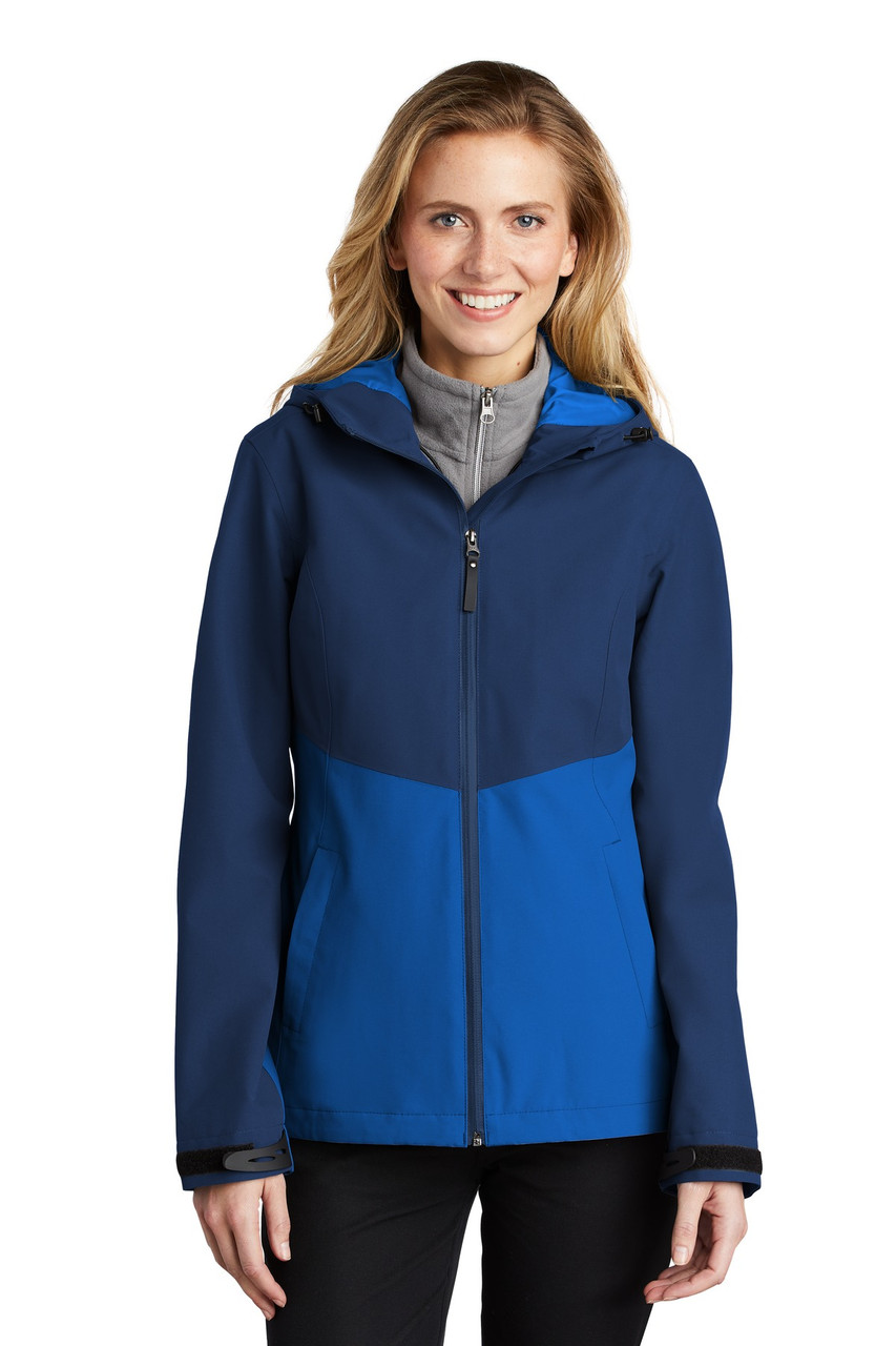 Port Authority ® Ladies Tech Rain Jacket L406 Estate Blue/ Cobalt Blue