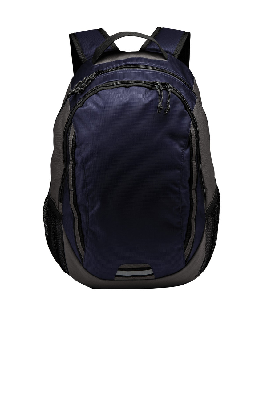 Port Authority ® Ridge Backpack. BG208 Deep Navy/ Dark Charcoal