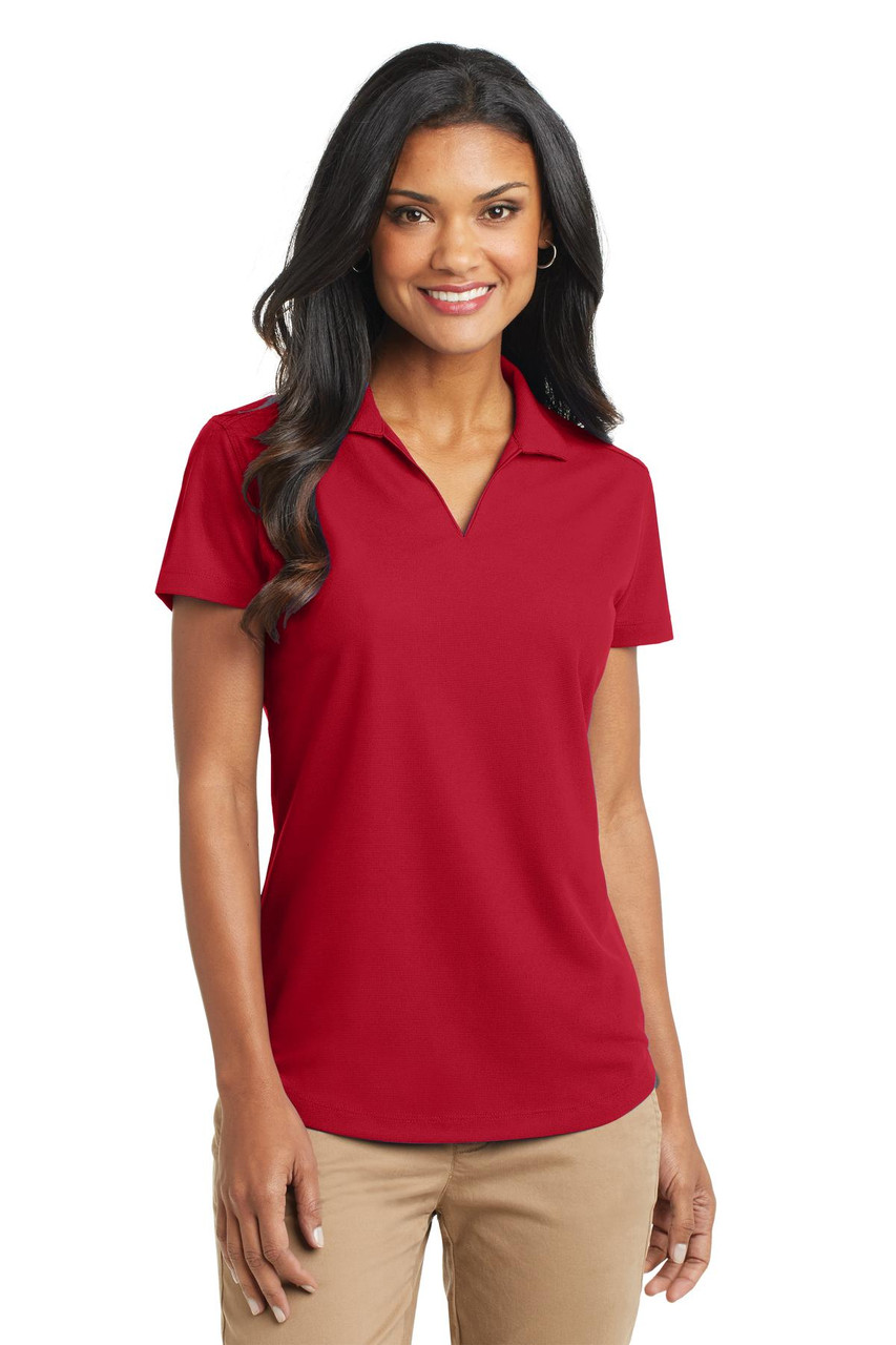 Port Authority® Ladies Dry Zone® Grid Polo. L572 Engine Red