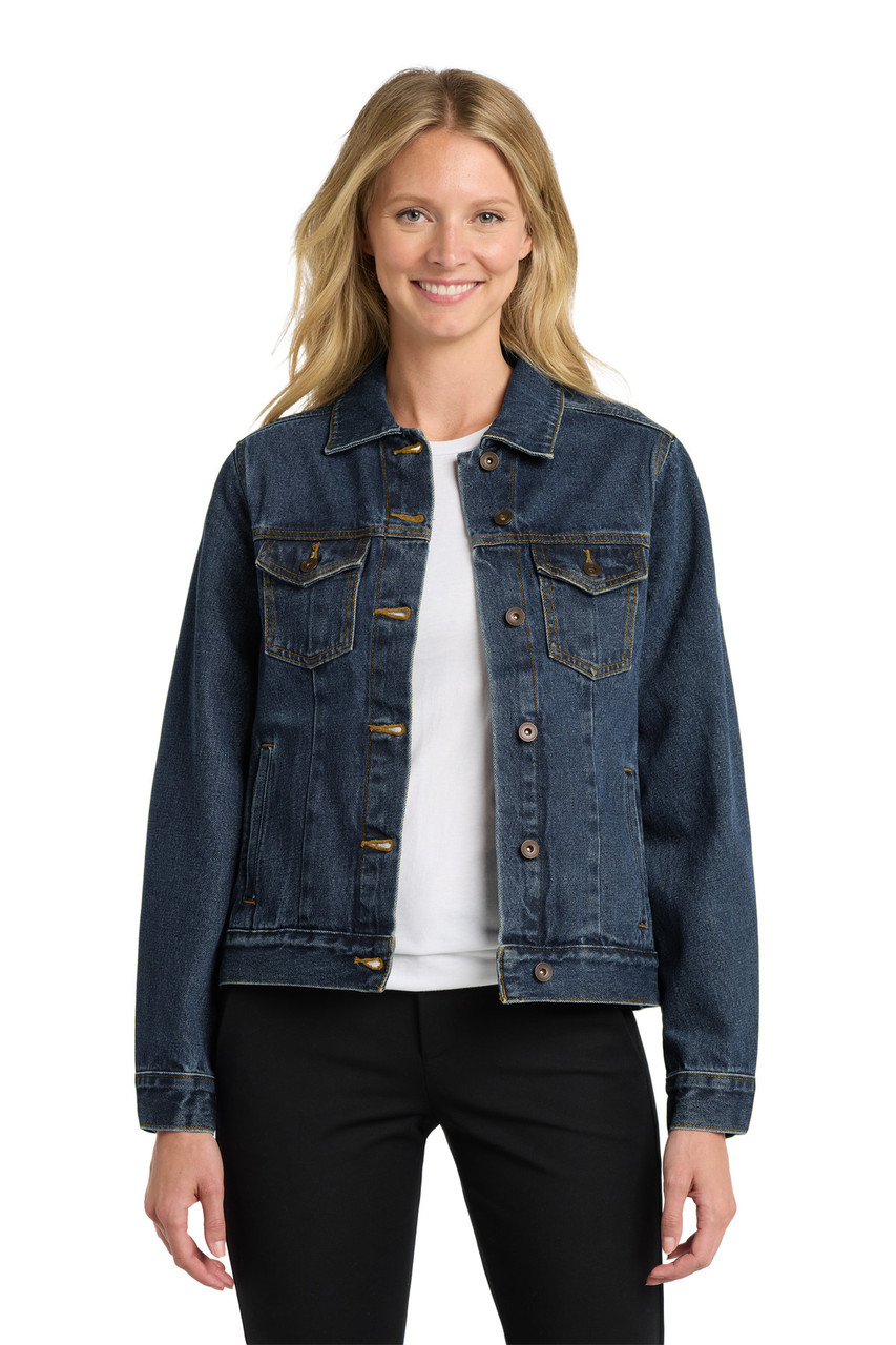 Port Authority® Women's Denim Jacket. L7620 Denim Blue