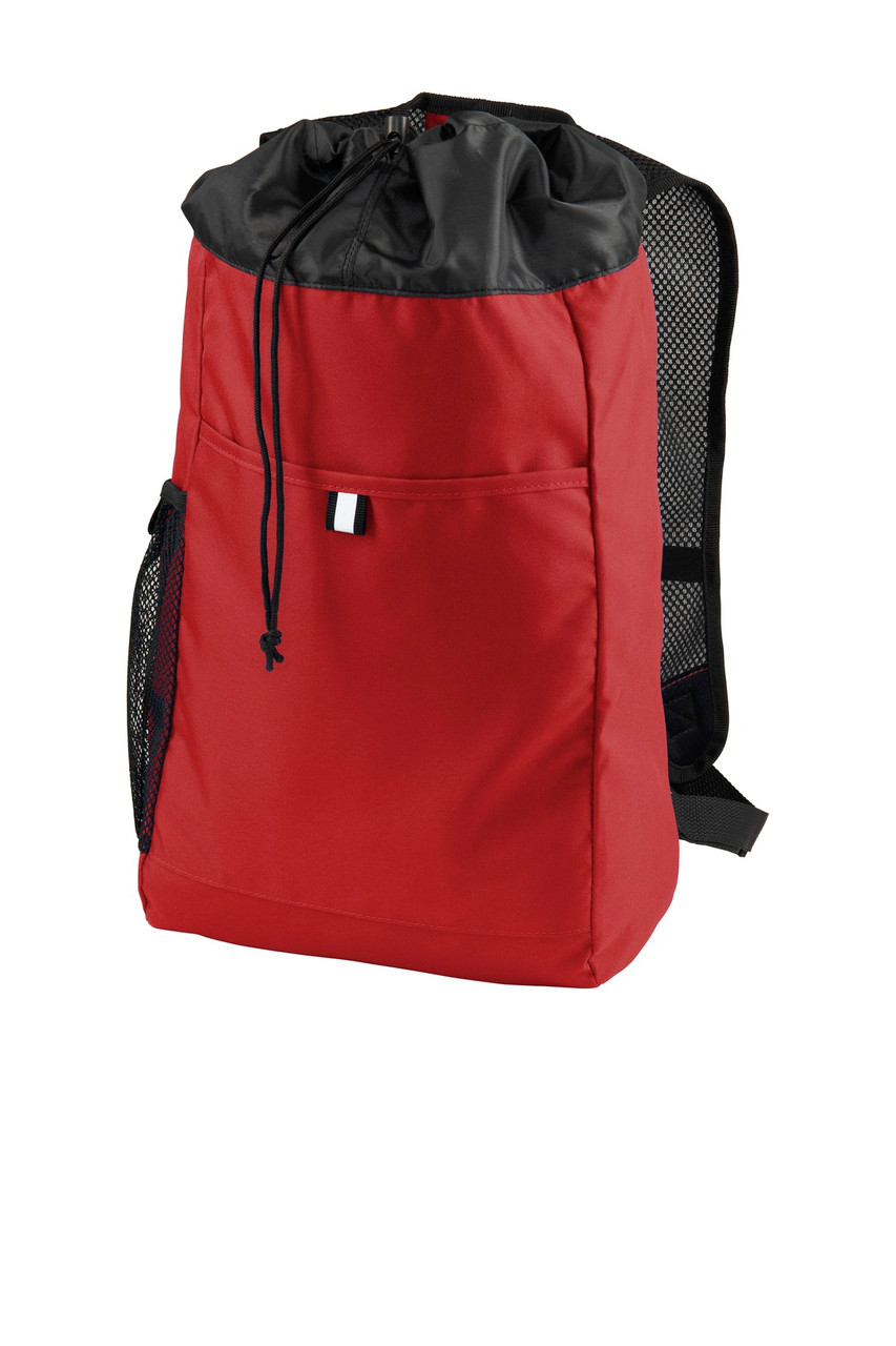 Port Authority ® Hybrid Backpack. BG211 Chili Red/ Black