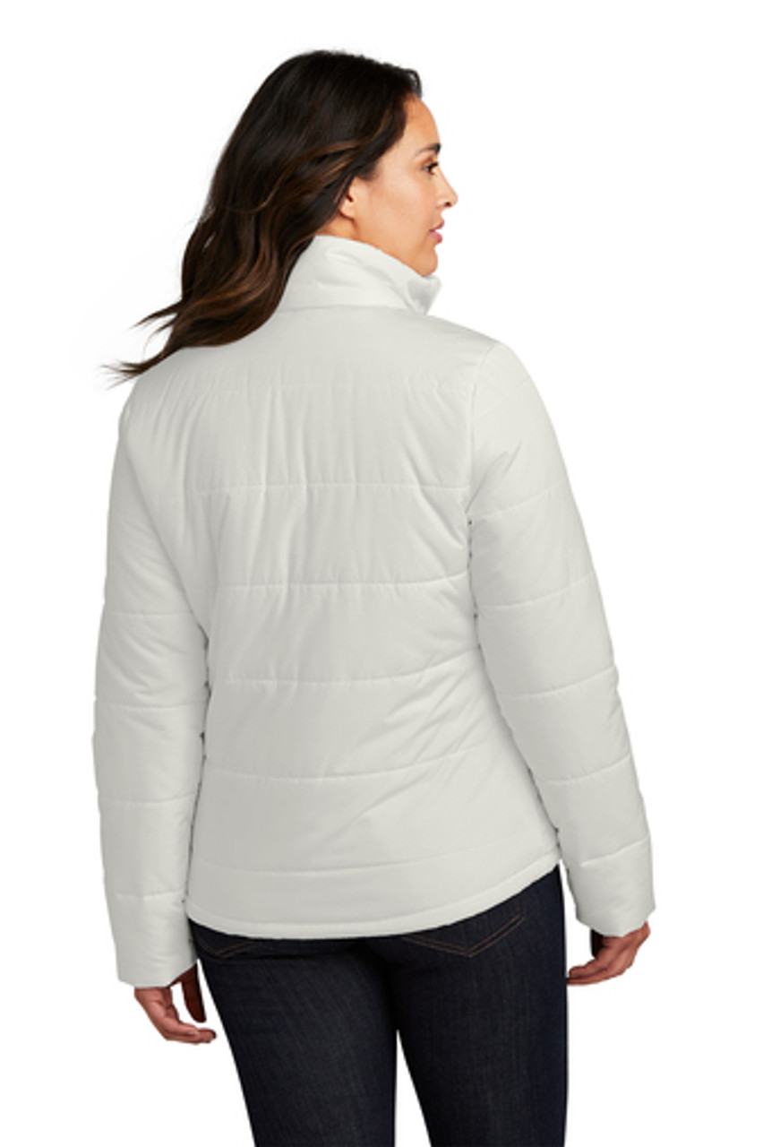 Port Authority® Ladies Puffer Jacket L852 Marshmallow Back
