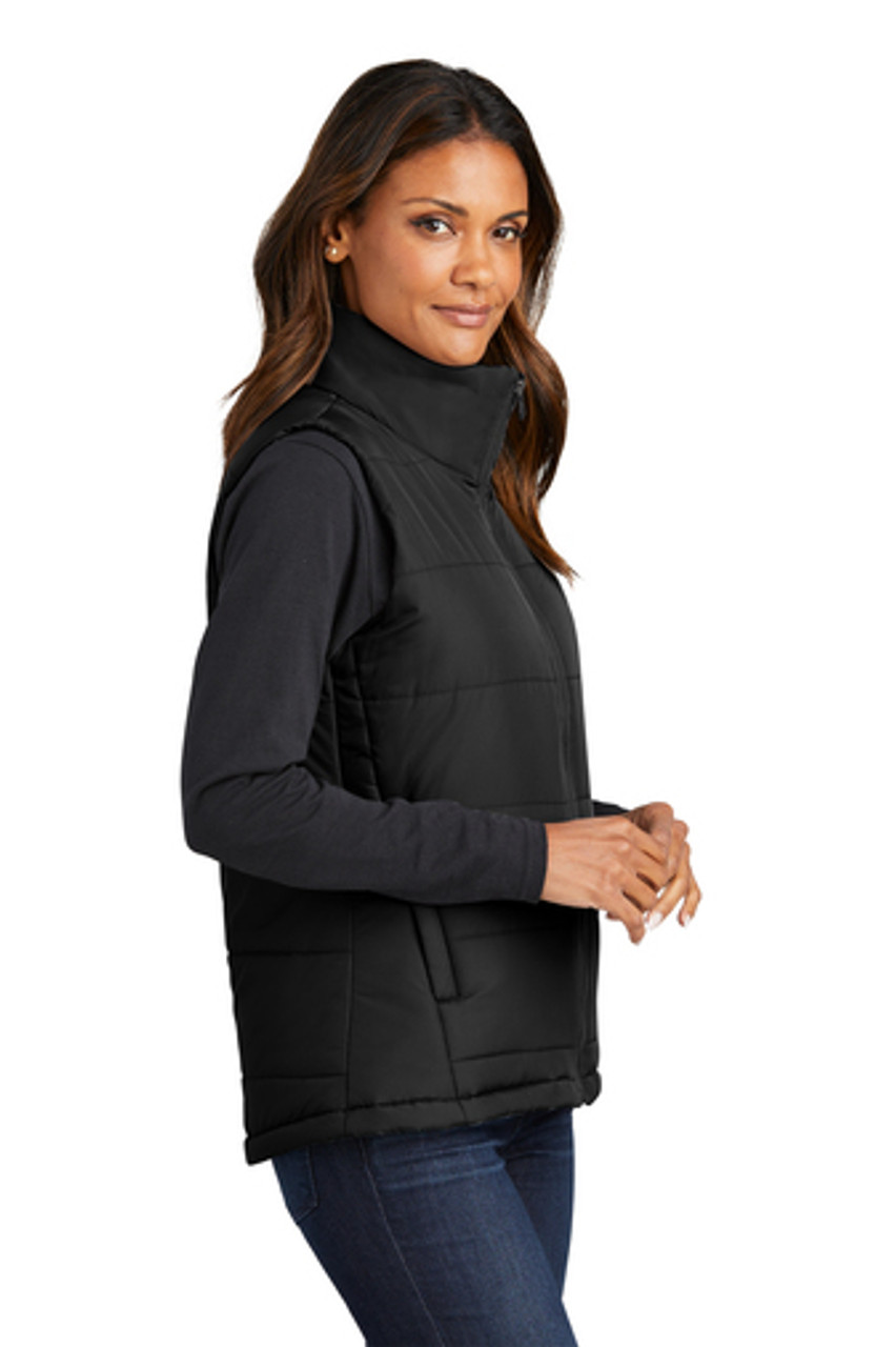 Port Authority® Ladies Puffer Vest L853 Black Side