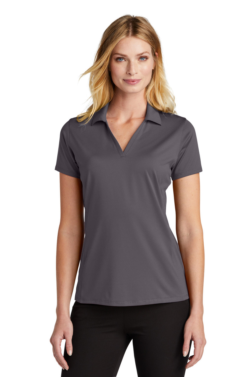 Port Authority® Ladies Performance Staff Polo LK398 Graphite