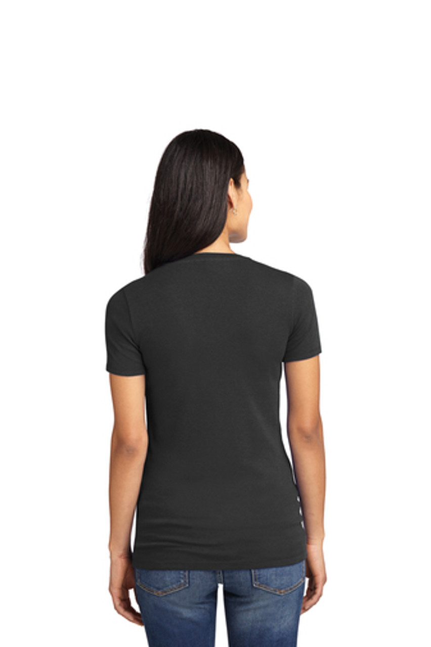 Port Authority® Ladies Concept Stretch V-Neck Tee. LM1005 Black