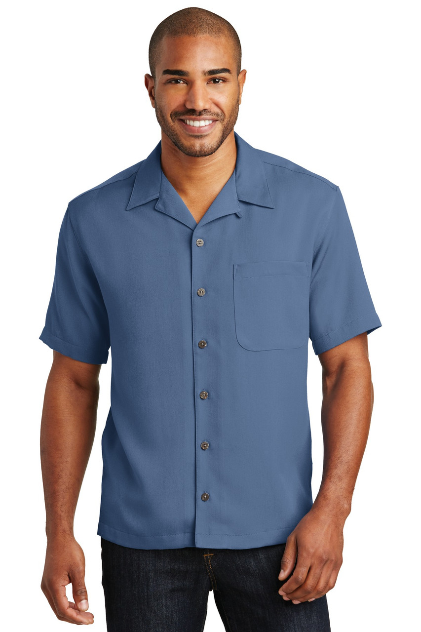 Port Authority® Easy Care Camp Shirt.  S535 Blue
