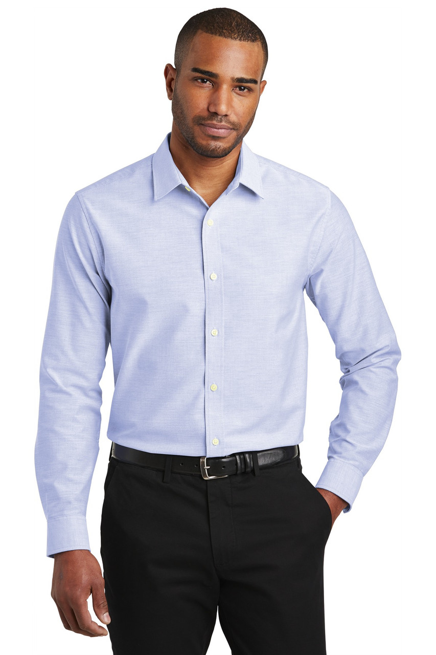 Port Authority ® Slim Fit SuperPro ™ Oxford Shirt. S661 Oxford Blue