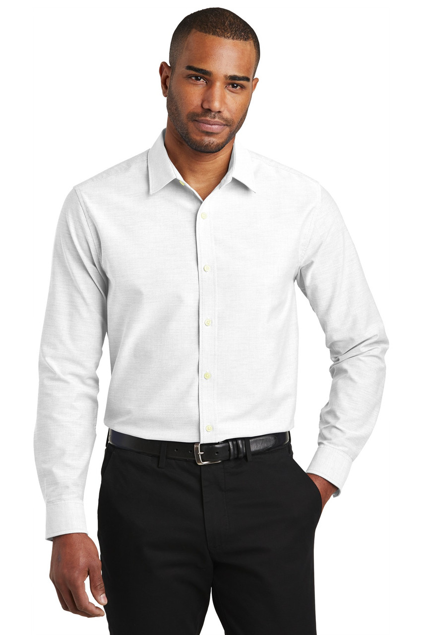Port Authority ® Slim Fit SuperPro ™ Oxford Shirt. S661 White
