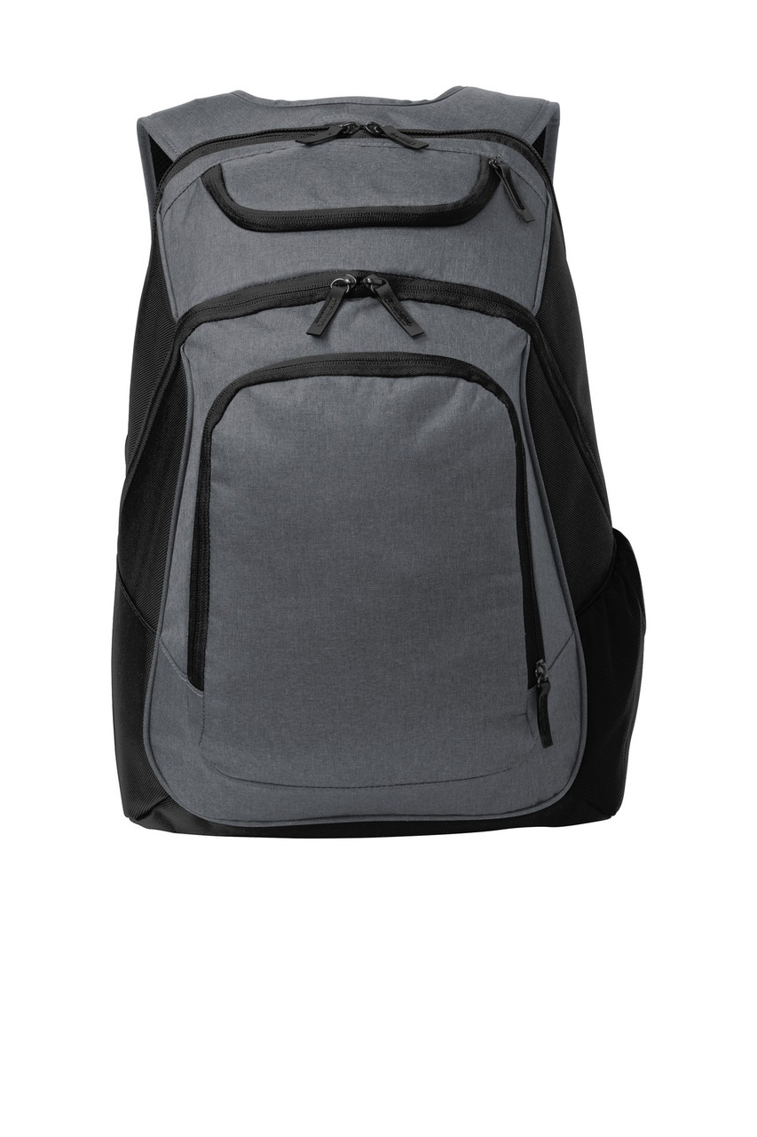 Port Authority ® Exec Backpack. BG223 Graphite Heather/ Black