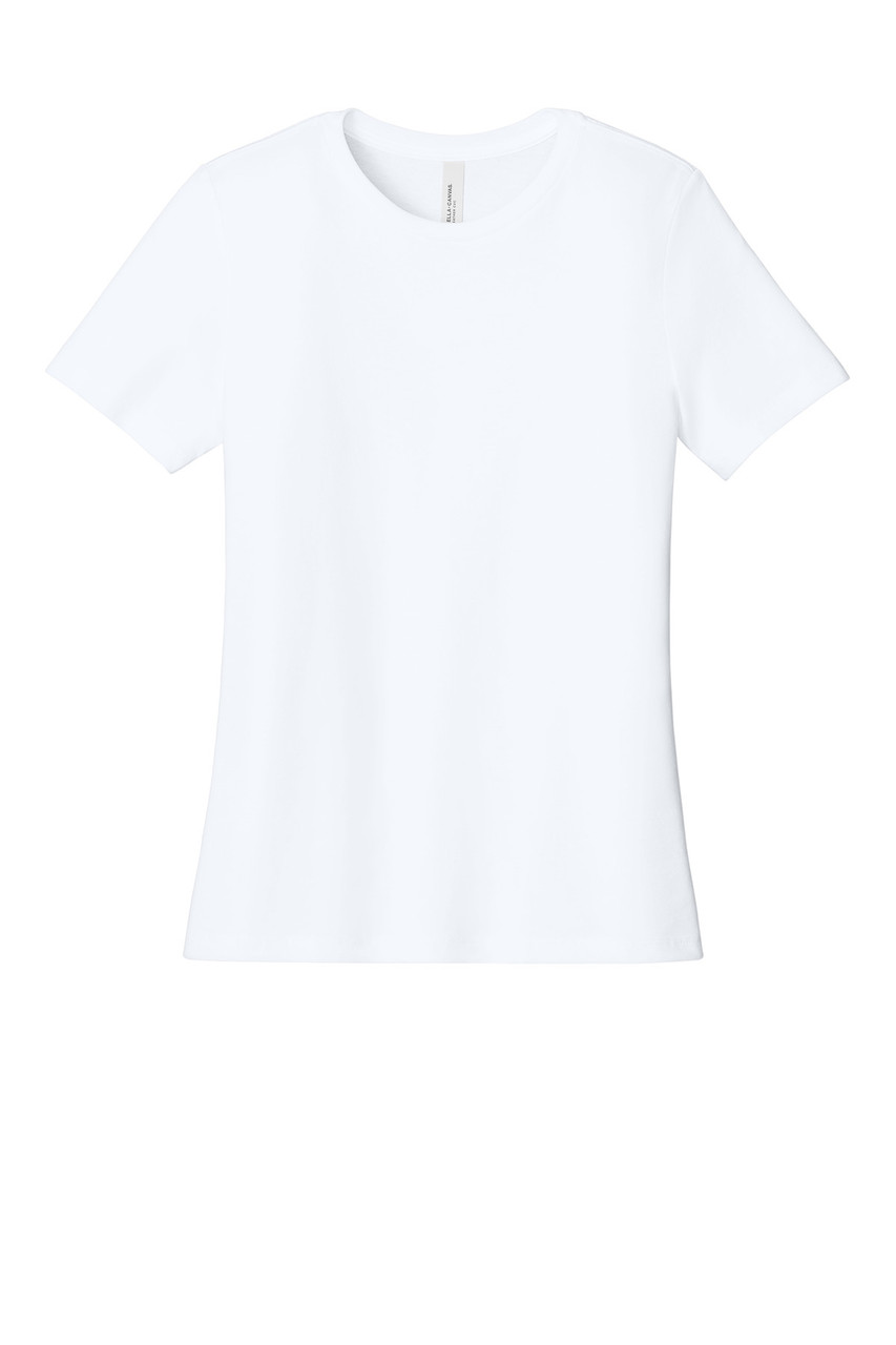 BELLA+CANVAS® Women's Relaxed CVC Tee BC6400CVC Solid White Blend