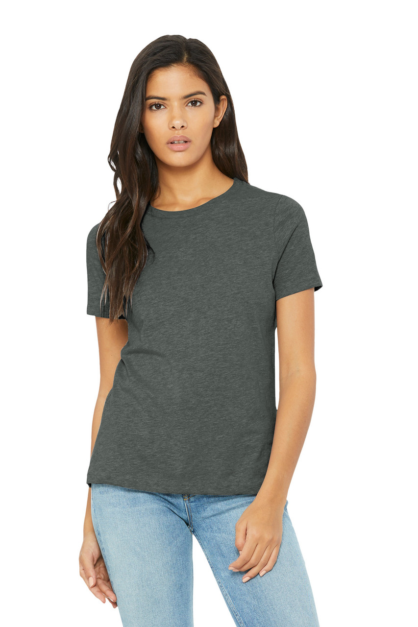 BELLA+CANVAS® Women's Relaxed CVC Tee BC6400CVC Deep Heather