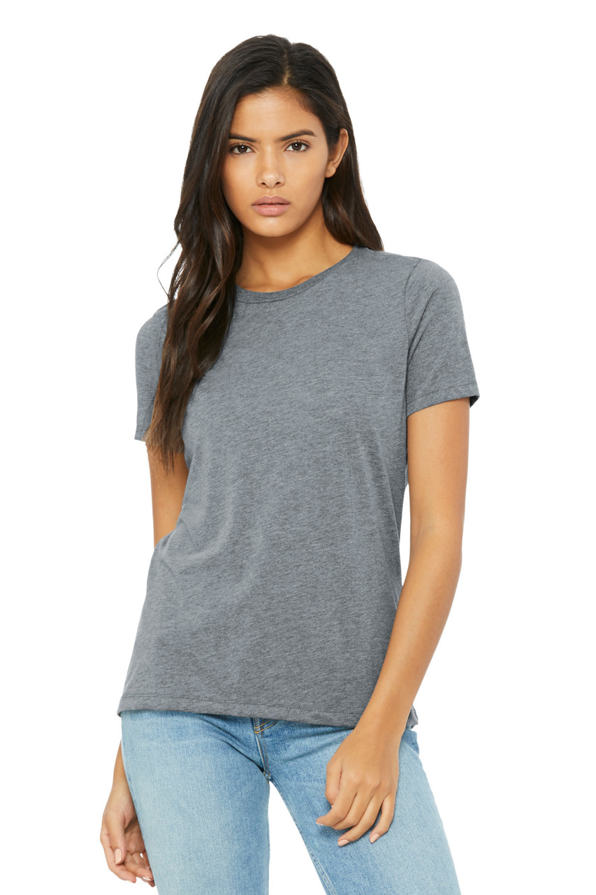BELLA+CANVAS® Women's Relaxed Triblend Tee BC6413 Athletic Grey Triblend