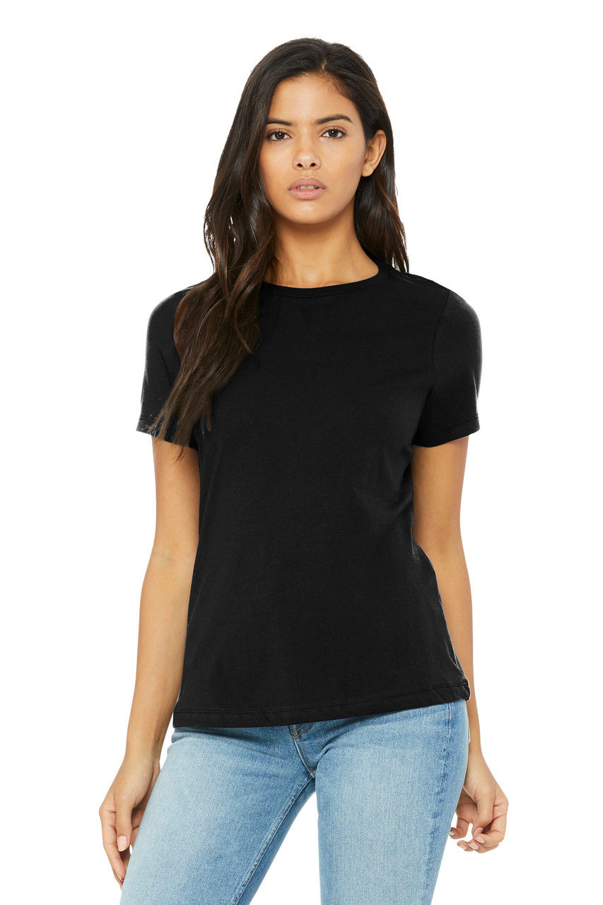 BELLA+CANVAS® Women's Relaxed Triblend Tee BC6413 Solid Black Triblend