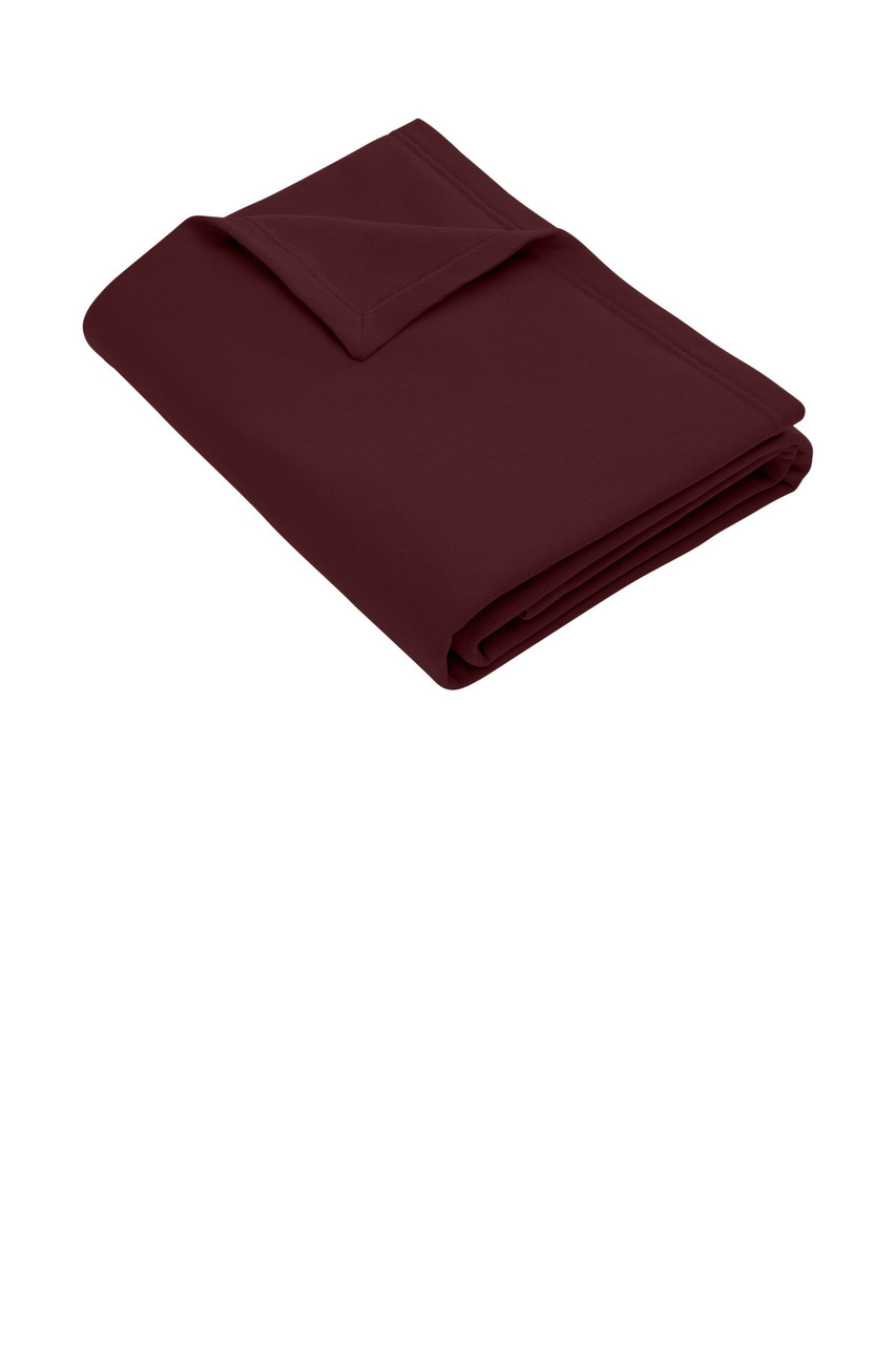 Port & Co™ Core Fleece Sweatshirt Blanket. BP78 Maroon