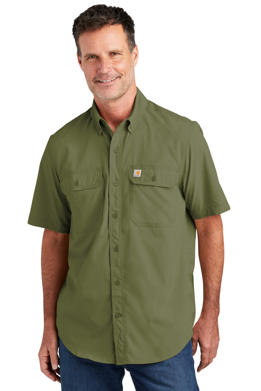 Carhartt Force® Solid Short Sleeve Shirt CT105292 Burnt Olive
