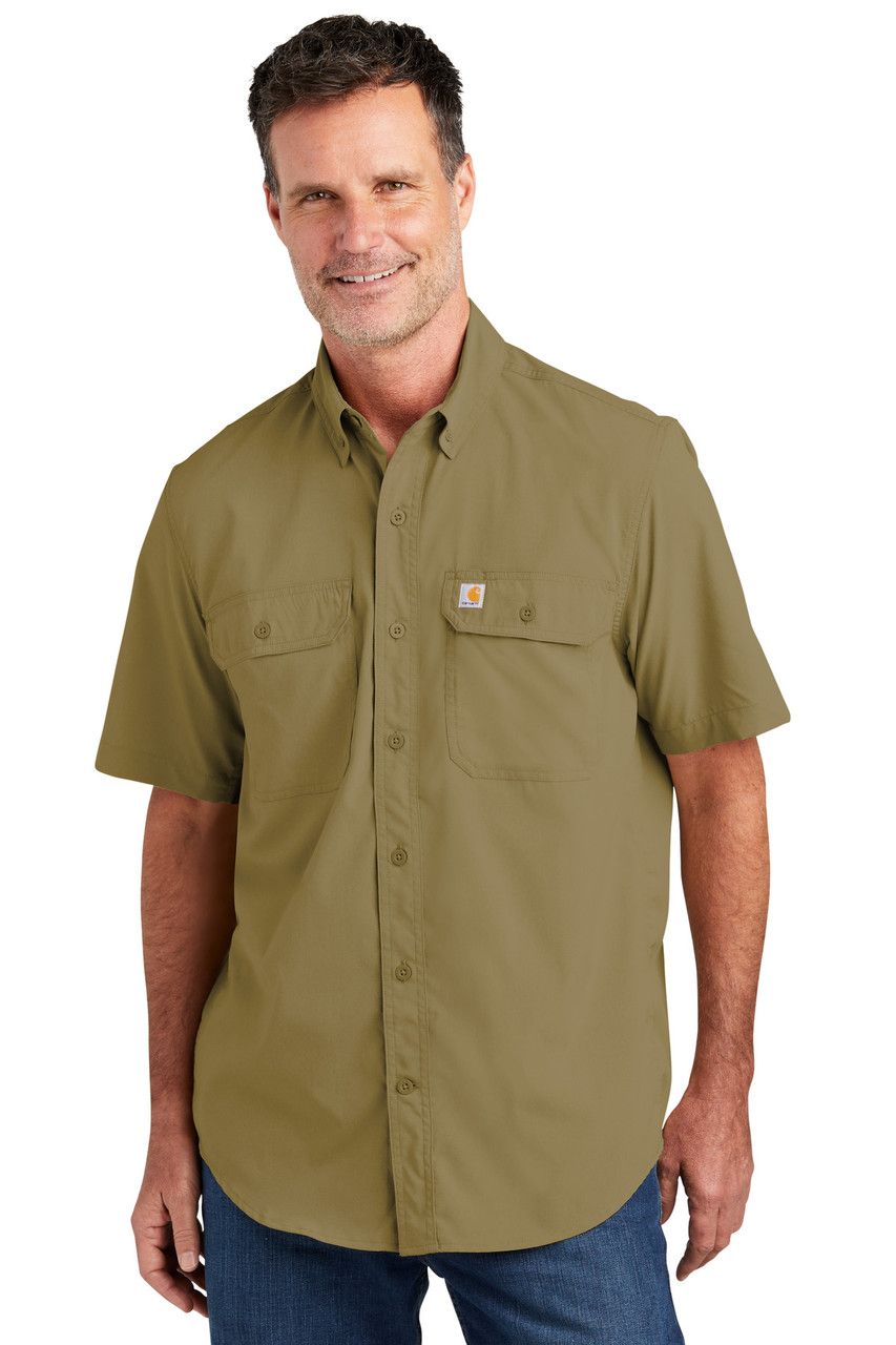 Carhartt Force® Solid Short Sleeve Shirt CT105292 Dark Khaki