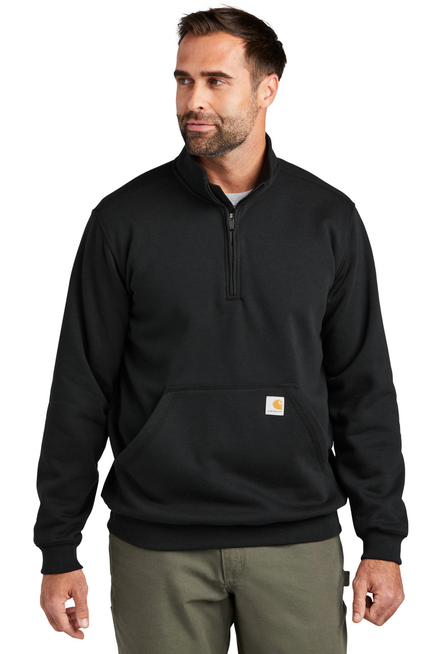 Carhartt® Midweight 1/4-Zip Mock Neck Sweatshirt CT105294 Black