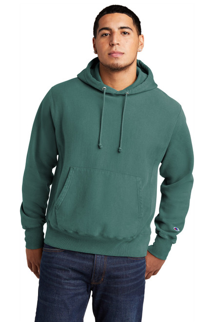 Champion ® Reverse Weave ® Garment-Dyed Hooded Sweatshirt - GDS101