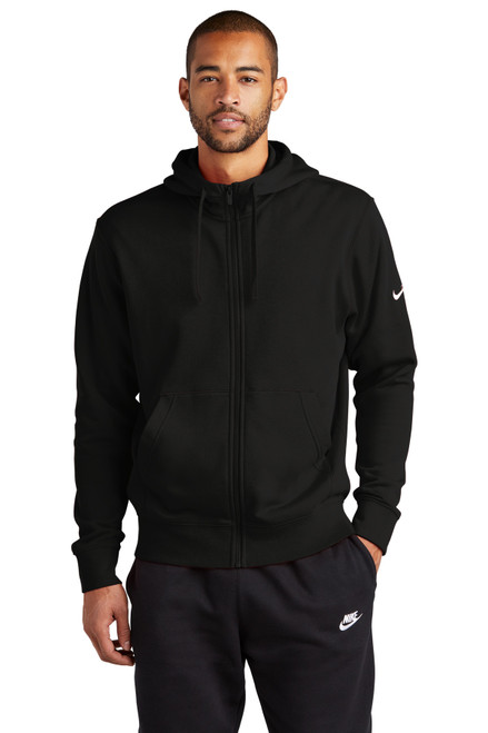 Nike Club Fleece Sleeve Swoosh Full-Zip Hoodie NKDR1513 Black Nike Club Fleece Sleeve Swoosh Full-Zip Hoodie NKDR1513 Black