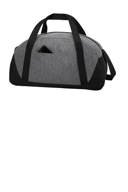 Port Authority ® Access Dome Duffel. BG818 Heather Grey/ Black Port Authority ® Access Dome Duffel. BG818 Heather Grey/ Black