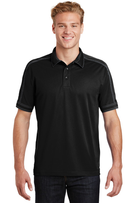 Sport-Tek® Contrast Stitch Micropique Sport-Wick® Polo. ST659 Black Sport-Tek® Contrast Stitch Micropique Sport-Wick® Polo. ST659 Black