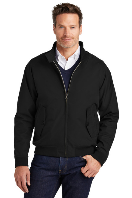 Brooks Brothers® Bomber Jacket BB18604 Deep Black Brooks Brothers® Bomber Jacket BB18604 Deep Black