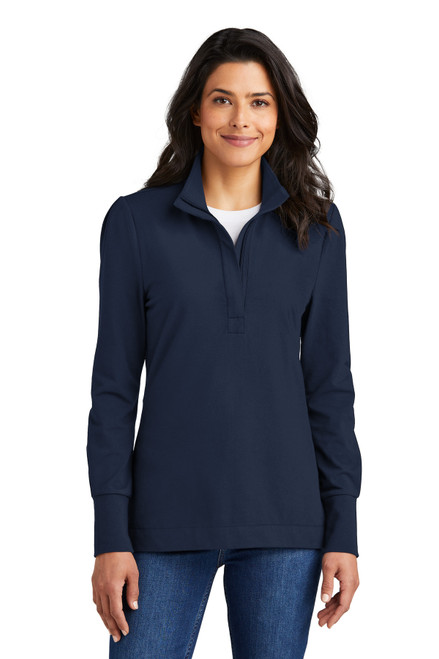 Port Authority® Ladies Fairway Stretch 1/4-Zip LK829 River Blue Navy XS