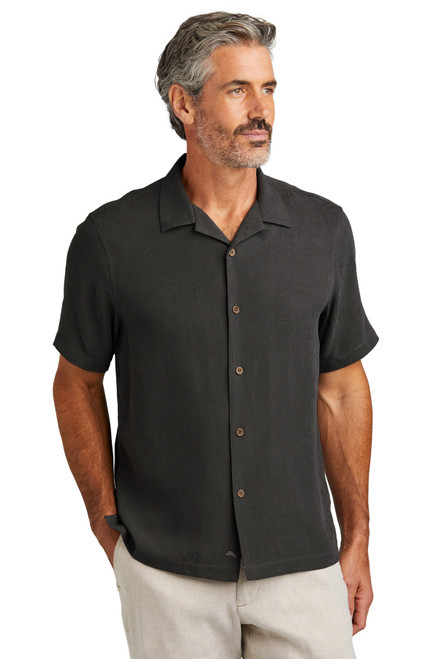 LIMITED EDITION Tommy Bahama® Tropic Isles Short Sleeve Shirt ST325384TB Black S