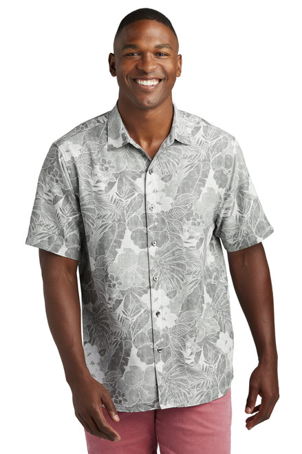 LIMITED EDITION Tommy Bahama® Coconut Point Playa Flora Short Sleeve Shirt ST325929TB Light Grey S