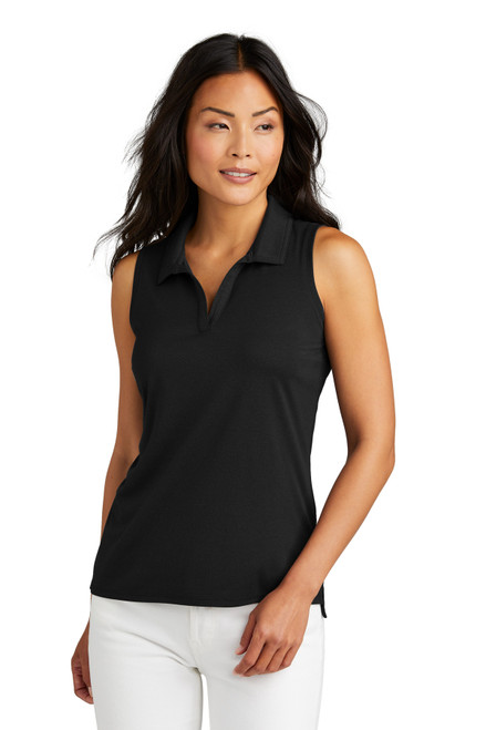TravisMathew Ladies Coto Performance Sleeveless Polo TM1WX001 Black TravisMathew Ladies Coto Performance Sleeveless Polo TM1WX001 Black