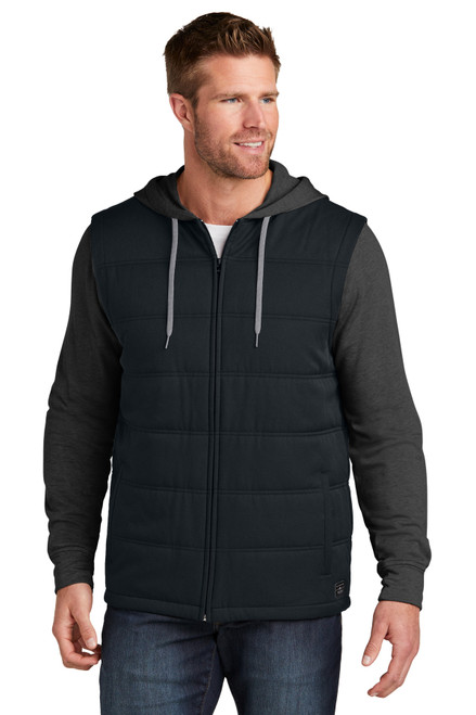 TravisMathew Tides Up Hooded Jacket TM1MZ336 Black/ Black Heather