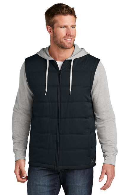 TravisMathew Tides Up Hooded Jacket TM1MZ336 Black/ Grey Heather