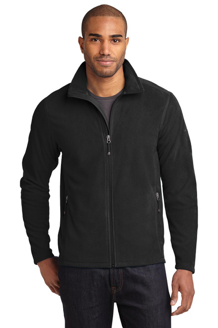 Eddie Bauer® Full-Zip Microfleece Jacket. EB224 Black