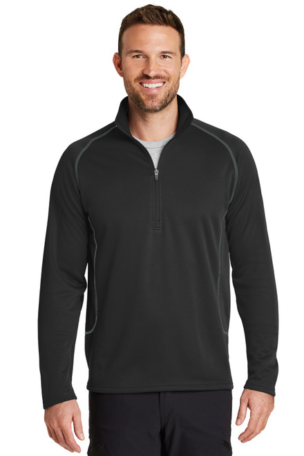 Eddie Bauer® Smooth Fleece 1/2-Zip. EB236 Black