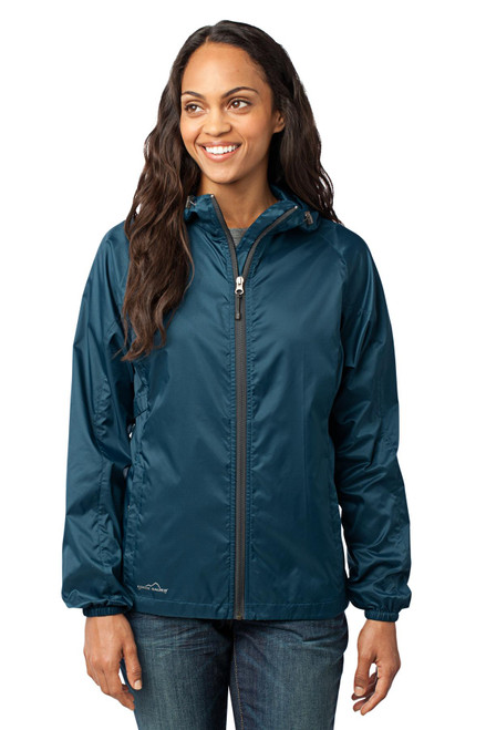 Eddie Bauer® - Ladies Packable Wind Jacket. EB501 Adriatic Blue Eddie Bauer® - Ladies Packable Wind Jacket. EB501 Adriatic Blue