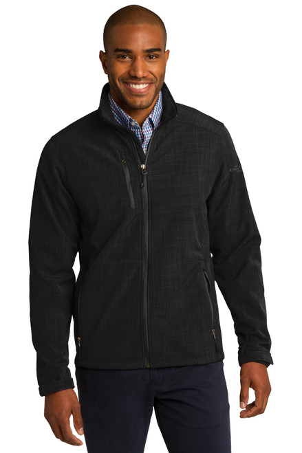Eddie Bauer® Shaded Crosshatch Soft Shell Jacket. EB532 Black
