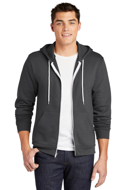 American Apparel ® USA Collection Flex Fleece Zip Hoodie. F497 Asphalt
