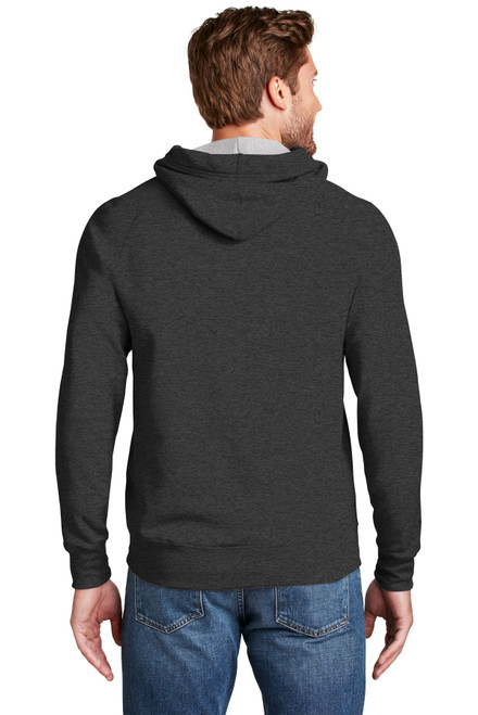 DISCONTINUEDHanes® Nano Full-Zip Hooded Sweatshirt. HN280 Charcoal Heather*  Back