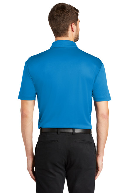 Port Authority® Silk Touch™ Performance Pocket Polo. K540P Brilliant Blue Back
