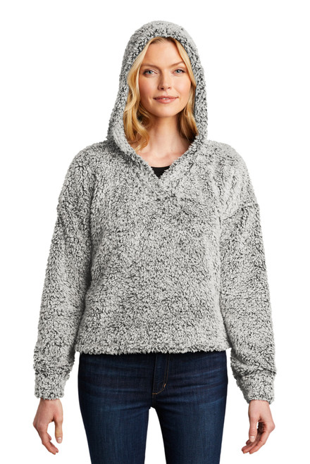 Port Authority ® Ladies Cozy Fleece Hoodie. L132 Grey Heather Port Authority ® Ladies Cozy Fleece Hoodie. L132 Grey Heather