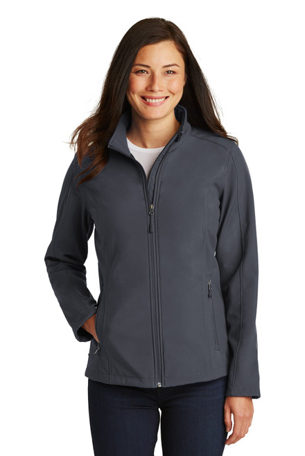 Port Authority® Ladies Core Soft Shell Jacket. L317 Battleship Grey XS Port Authority® Ladies Core Soft Shell Jacket. L317 Battleship Grey XS
