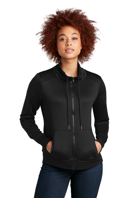 New Era ® Ladies Performance Terry Full-Zip Cowl LNEA530 Black New Era ® Ladies Performance Terry Full-Zip Cowl LNEA530 Black