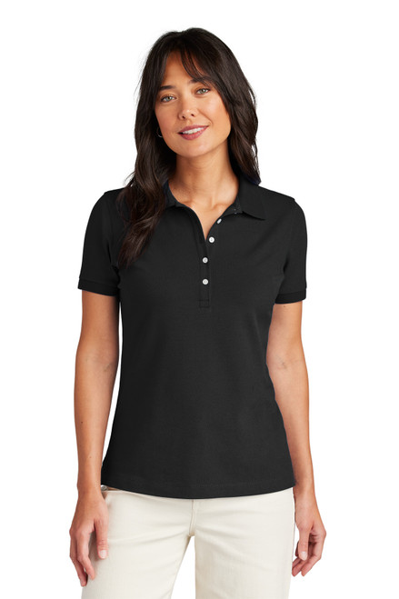 Brooks Brothers® Women's Pima Cotton Pique Polo BB18201 Deep Black